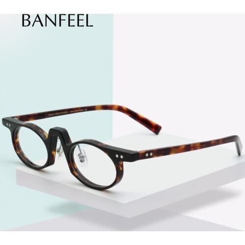 Acetate OvalEyeglasses Frames Ｍen Small Size Prescription Optical Hyperopia Glasses Frame Japanese designer Retro Eyewear