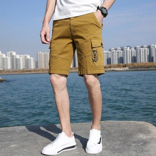 2021 New Shorts Men Summer Casual Mulit-Pocket Shorts Men Joggers Shorts Trousers Men Breathable Big Work Pants 28-38 Large Size