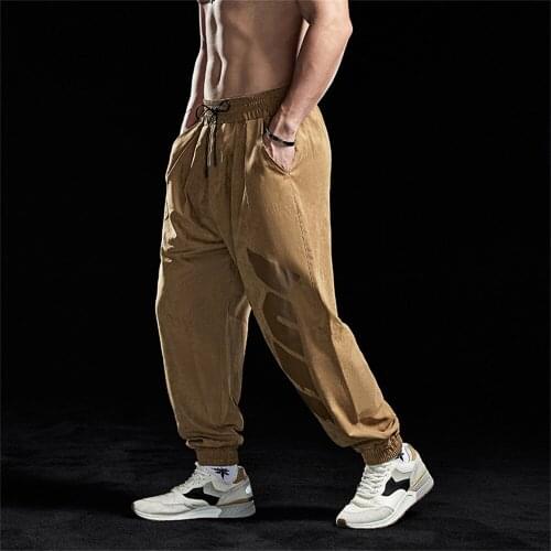 2021 Sweatpants Men Baggy Gym Sports Pants Joggers Wide Leg Oversized Streetwear Hip Hop Trousers Runnning Workout Fitness Pants