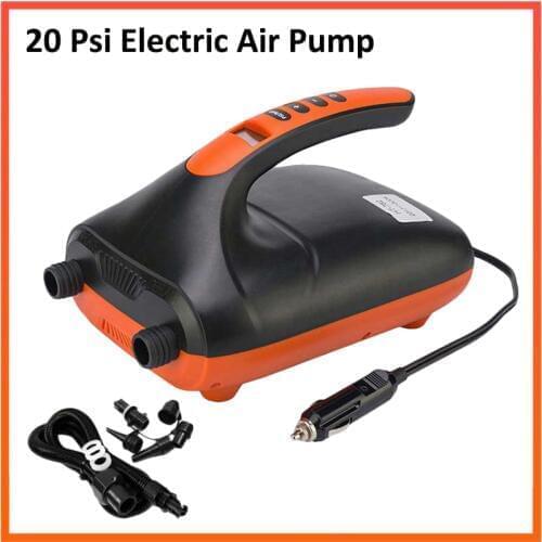 Max 20PSI Inflatable Electric Air Pump High Speed Dual Stage For Outdoor Paddle Board Airbed SUP Paddleboard Inflatable Parts