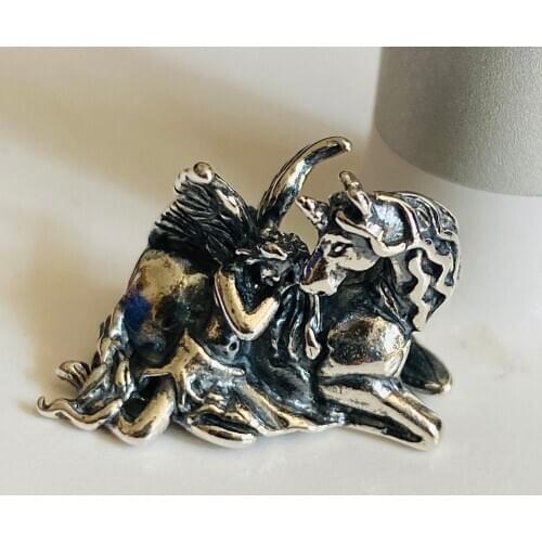 Real 925 Sterling Silver Angel and unicorn Charm Bead European Jewelry 2020