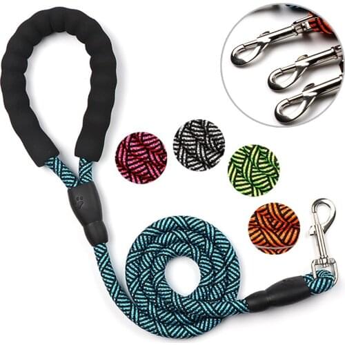 Medium Large Dogs Nylon Dog Harness Traction Rope Pet Training Running Walking Safety Climbing Large Dogs Tough Rope Heat