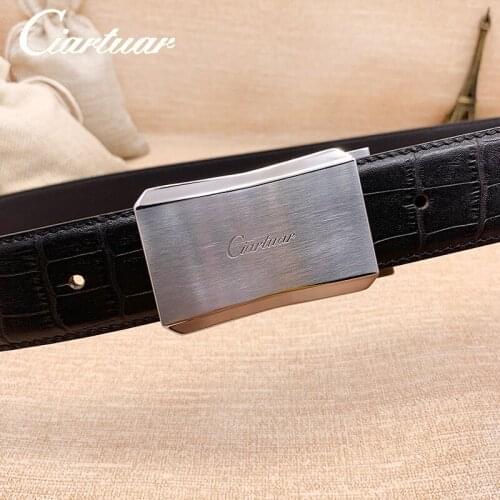 2021 ciartuar new design belt high quality for men women unisex genuine leather first layer luxry gold buckle free shipping