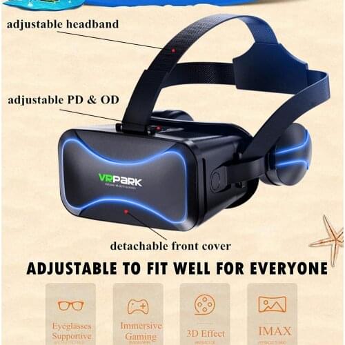 VR Glasses Suit High-quality Adjustable Device with Handle 3D Virtual Reality Helmet Bluehooth 3.0 for Android/IOS/PC Hot Sale