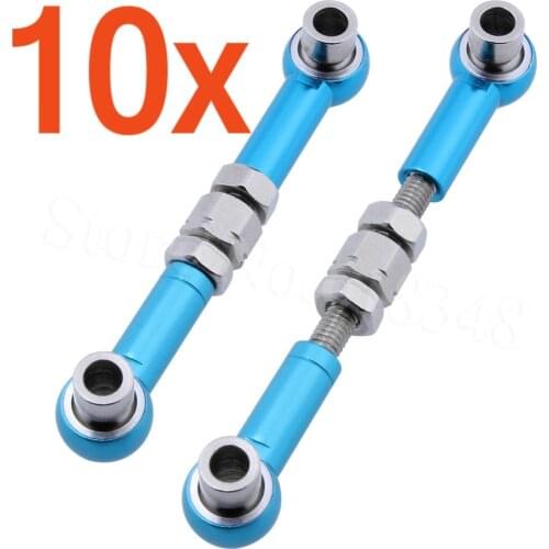Wholesale 10Pairs/Lot HSP 122017 (02157) Aluminum Linkages Rod Upgrade Parts 1:10 On Road Car CNC 94122 XSTR POWER RedCat
