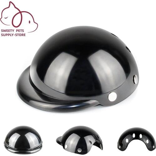 Pet Dog Helmet Safety Suit Cat Dog Hat Motorcycle Dog Helmet Accessories Costume Cool Fashion Pet Hat Riding Caps for Chihuahua