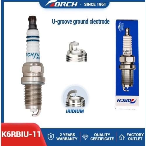 Ignition System Iridium Spark Plug Torch K6RBIU-11 Fit for J30A, J35A, K24A, J35Z2, K20A6, K20Z2, K24A3, K24Z2, K24Z3 Engine