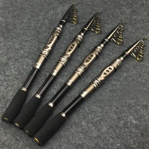 Telescopic Fishing Rod Carbon Fiber Portable Sea Rod Spinning 1.8M 2.1M 2.4M 2.7M 3.0M 3.3M Feeder Carp Fishing Pole Rod pesca