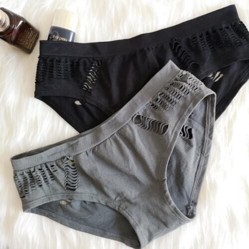 Womens Cotton Underwear New Fashion Panties Womens Sexy Underpants European Mid waist Hollow Out Briefs Female Sexy Lingerie