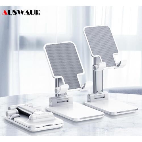 Universal Desktop Mobile Phone Holder Stand for iPhone iPad Adjustable Metal Tablet Foldable Table Desk Cell Phone Stand Holder
