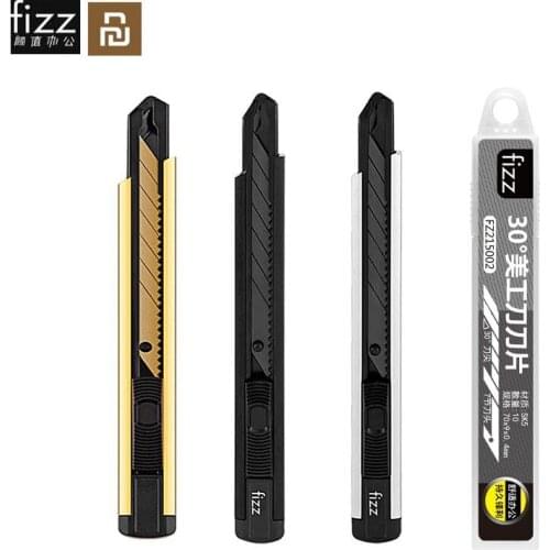 Fizz Aluminum alloy utility knife Metal blade self-locking design sharp angle with fracture knife cutter Универсальный нож Mes