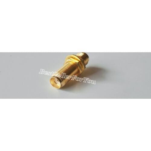 1Pcs Adapter SMA Connector Female To SMA Connector Female Bulkhead Panel Mount RF Connector Straight