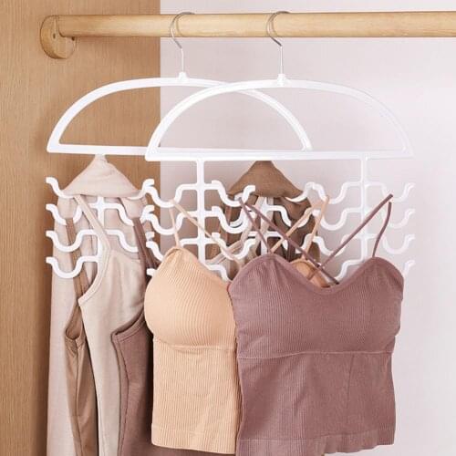 3Pcs Clothes Hanger with Hook Space Saving PP Hangers Drying Racks for Home
