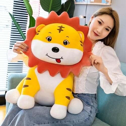 40-70cm Cartoon Soft Cute Sun Tiger Plush Toys Stuffed Lovely Lifelike Animals Pillow Dolls For Girls Kids Birthday Gifts