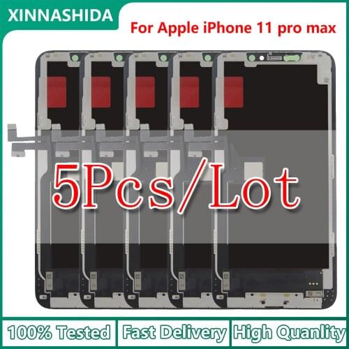 5pcs/lot LCD Display For iPhone 11 Pro MAX OLED LCD Display Touch Screen Digitizer Replacement For iPhone 11 Pro max
