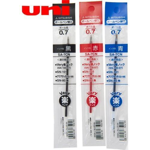 8 Pieces/Lot Japan Mitsubishi SA-7CN Refill /For SN-101 Pen 0.7mm Smooth Pen Refill