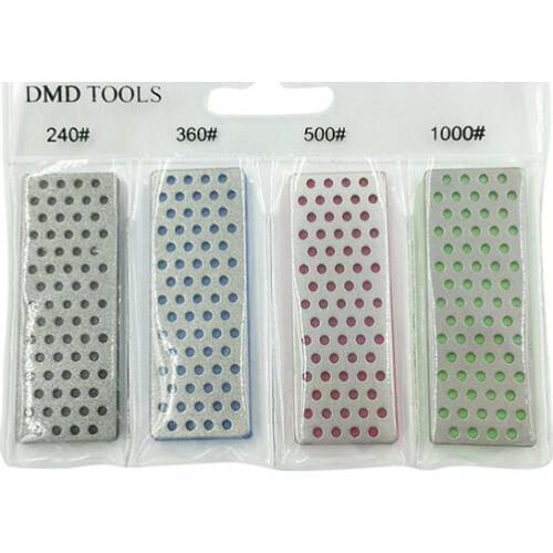 New 4pcs/set Diamond grinding stone Diamond Sharpening Stone For Ski board Professional Knife Sharpener 240# 360# 500# 1000
