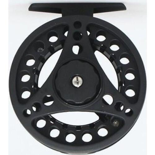 Aventik Black 3/5wt Super Large Arbor Alum Die Casting Fly Reel NEW