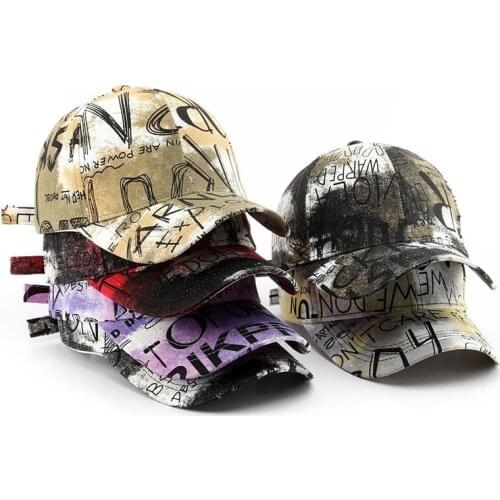 Cotton Hip Hop Baseball Cap For Men And Women Casual Graffiti Snapback Hat Unisex Fashion Hats Summer Peaked Caps