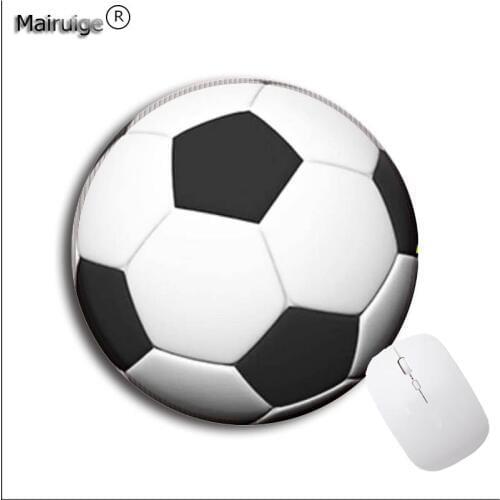 Mairuige Football Sports 20*20 22*22cm Lock Edge Round mouse pad gamer play mats Gaming keyboard circular Mousepads