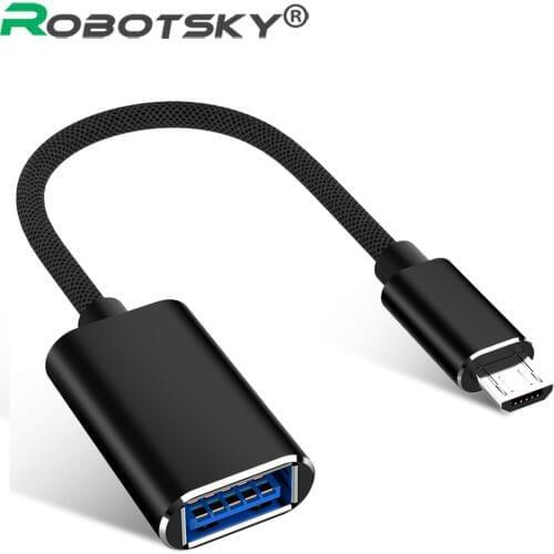 Micro USB OTG Cable Android USB Male to USB 3.0 Female Metal Converter For Samsung Huawei U disk Mouse USB3.0 Micro USB to OTG