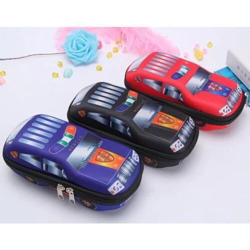 EVA Car Pencil Case for Boys Large Capacity Cute School Pencil Box High Quality Pen Case Pen Pouch Bag