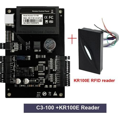 KR100E C3-100 IP-based Door Access Control Panel TCP/IP RS485 Communication Advanced Access Control Wiegand 26 reader kit