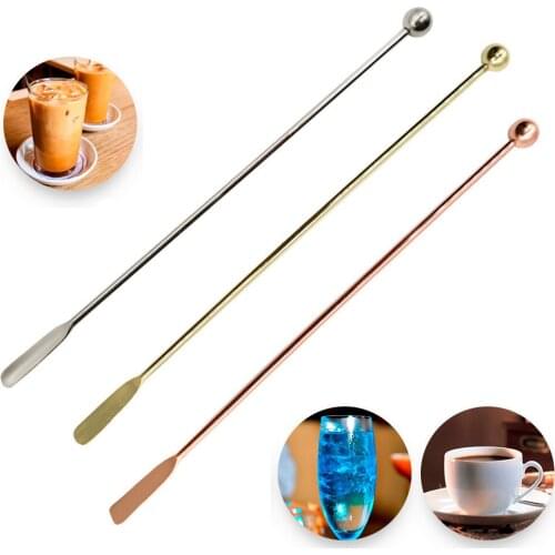 Stainless Steel Stirrer Cocktail Tool Reusable Swizzle Stick Bar Tool Restaurant Wine Accessories