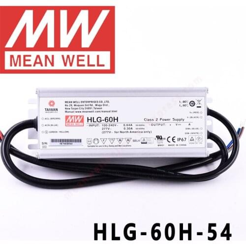 Original Mean Well HLG-60H-54 for Street/high-bay/greenhouse/parking meanwell 60W Constant Voltage Constant Current LED Driver