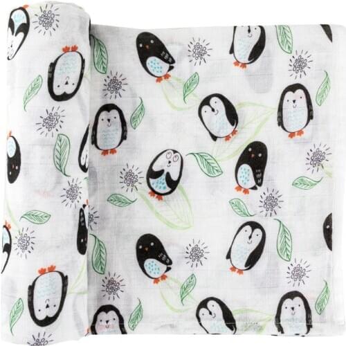 Bamboo Baby Blanket Soft 70% Bamboo 30% Cotton Newborn Swaddle Muslin Blanket