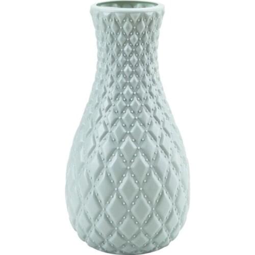 Nordic Style Plastic Vase Imitation Ceramic Flower Pot Plants Arrangement Container Home Decoration