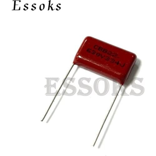 10PCS 630V334J 0.33UF Pitch 15mm 20mm 330NF 630V 334 334J CBB Polypropylene film capacitor