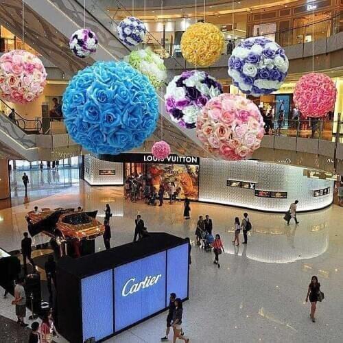 Wedding Shooting Props Kissing Balls Artificial Flower Ball Ornament Shopping malls opened Decoration Free Shipping