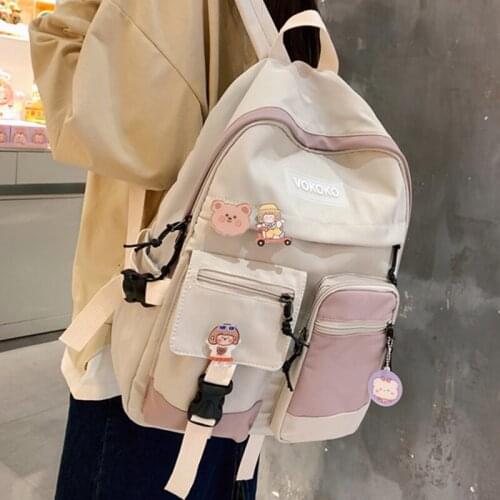 Girl Large Capacity Backpack Women Student School Backpacks for Teens Woman Kawaii School Bag Female Korean Harajuku Bookbag50