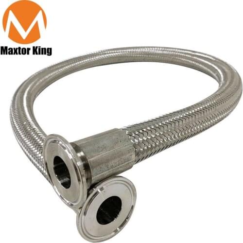 MK OD 19mm 25mm 32mm 38mm 45mm 304 Stainless Steel Pipe Sanitary Ferrule Flexible Spool Tube For Homebrew Fit Tri Clamp