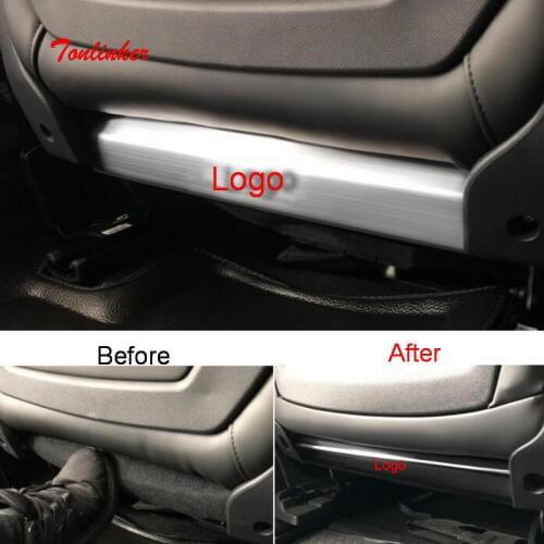 Tonlinker Interior Seat back Anti-dirty Cover Stickers for Peugeot 308/3008/508 Car Styling 2 PCS Stainless steel Cover stickers