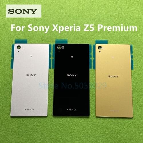 Back Glass Cover Rear panel Housing Case Battery door Replacement For Sony Xperia Z5 Premium E6853 E6883 E6833