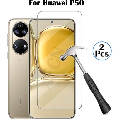 Tempered glass for huawei p50 p 50 glass screen protector for huawei p50 huaweip50 safety film huawey huwei p50 pro phone cover