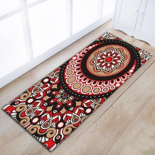 Zeegle Mandala Floral Door Mats Asorbent Kitchen Floor Carpet Non-slip Area Rug For Living Room Bedroom Carpets Bedside Mats