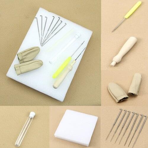 YYSD 1set Needle Felting Starter Kit Wool Felt Tools Mat + Accessories Craft + Needle