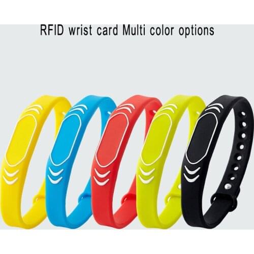 10pcs 13.56M IC type RFID Wrist tags Bracelet Tags smart Adjustable Wristband Bracelet IC Card
