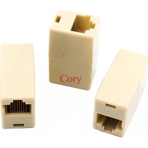 10 Pcs RJ45 for CAT 5 5E Ethernet Lan Cable Joiner Coupler Connector RJ45 modular female/female couplers CZYC