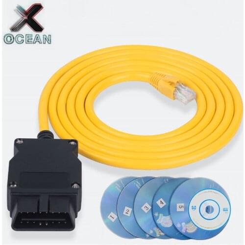 High quality 16PIN For BMW ENET E-SYS 3.23.4 Interface Cable ENET Cable For BMW F-serie OBD2 Scanner Car Diagnostic Cable