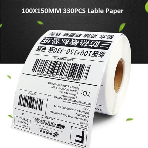 4x6 Inches Shipping Lable Thermal Paper 100X150MM 330 PCS Adhesive Stickers use for Thermal Shipping Printer