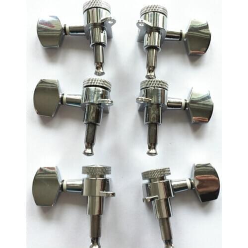 6pcs/set Guitar Tuning Pegs Tuning Pegs Chrome Locked String Tuning Pegs for Acoustic Electric Guitar