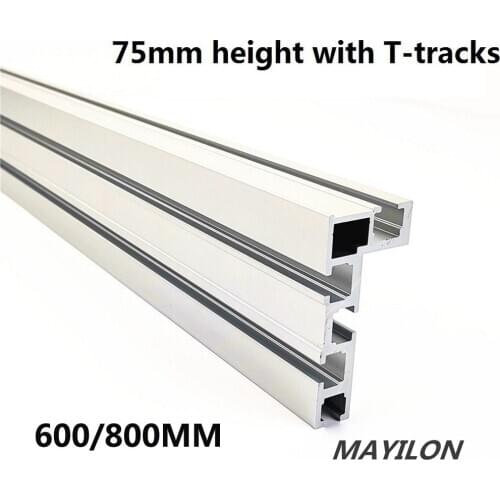 600/800MM Aluminium Alloy T-tracks Slot Miter Track and Miter Bar Slider Table Saw Miter Gauge Rod Woodworking Tools DIY T Track
