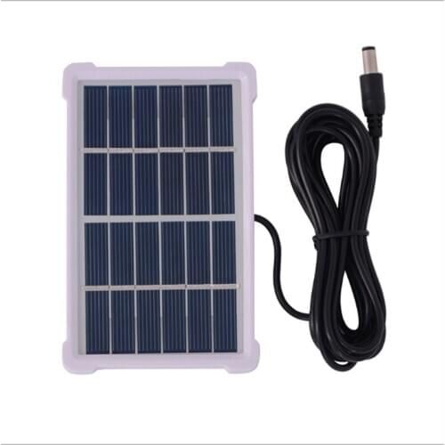 6V 5W Portable Solar Panel Tablet Phone Charger Power Bank Polysilicon Solar Battery Output Devices for Camping Hiking
