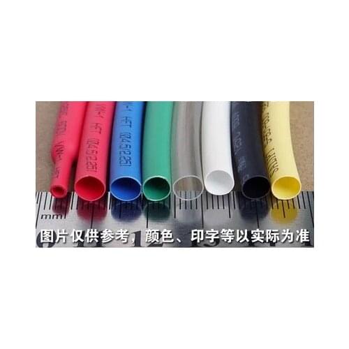 Free shipping 20 meters Dia 5.5mm black/red/blue/green heat shrinkable tube 2:1 eco-friendly flame retardant heat shrink tubing