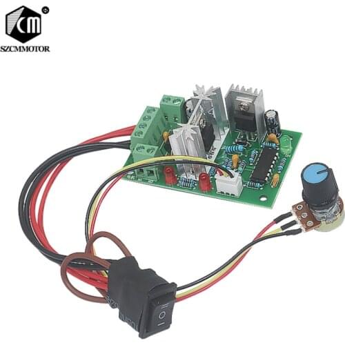 CCM2 10-30V DC Motor Speed Controller Reversible Switch 120W PWM Adjustable motor speed regulator