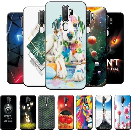Case For OPPO A5 2020 Case OPPO A5 2020 Silicone Soft TPU Bumper on OPPO A5 2020 A 5 2020 Back Cover Shockproof Phone Case Dog